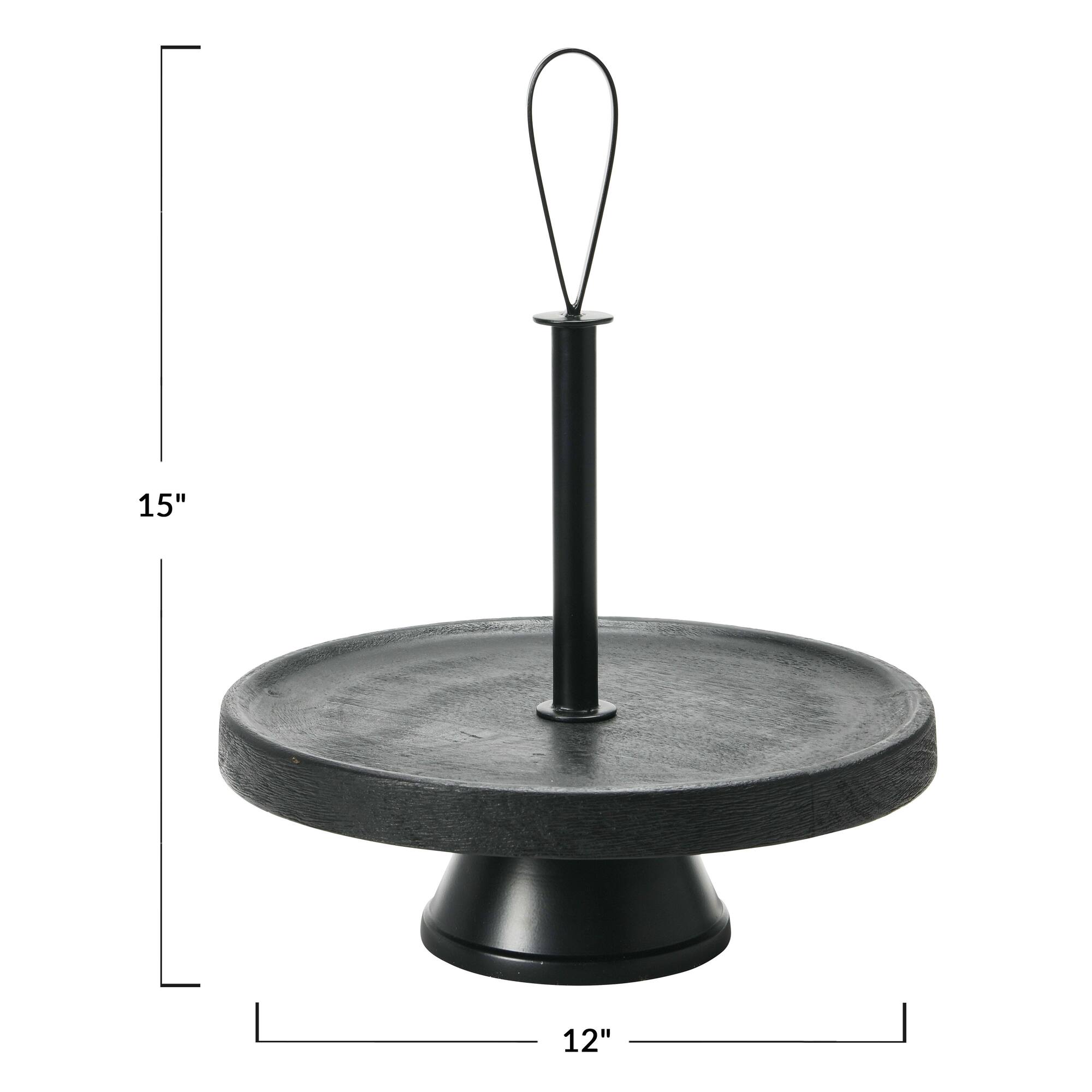 Hello Honey® 15" Black Elegant Modern Tray